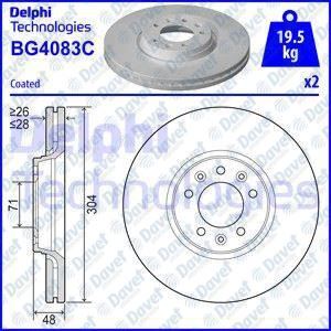 DELPHI BG4083C Fren Diski On Boyali (5d 304mm) Expert Scudo Jumpy 2.0hdi 07-